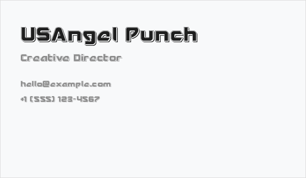 USAngel Punch Business Card