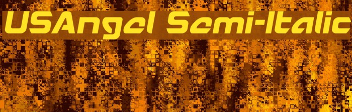 USAngel Semi-Italic Font examples