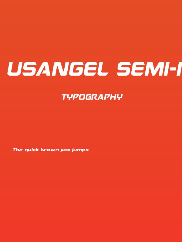 USAngel Semi-Italic Poster