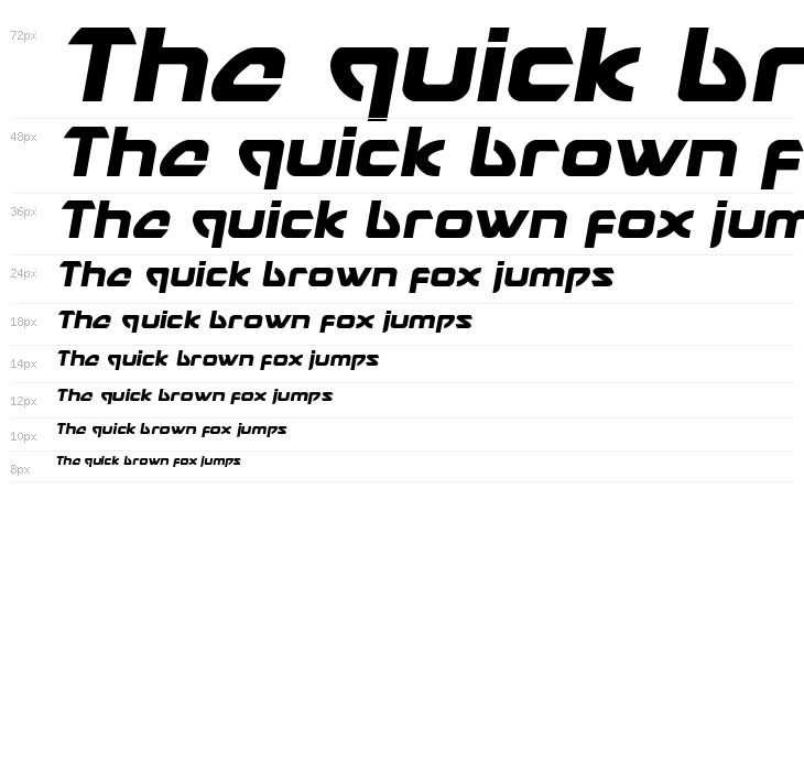 USAngel Semi-Italic Waterfall