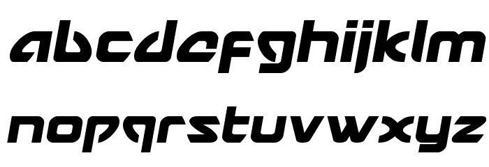 USAngel Semi-Italic Font LOWERCASE