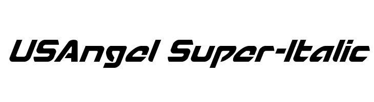 USAngel Super-Italic  フリーフォントのダウンロード