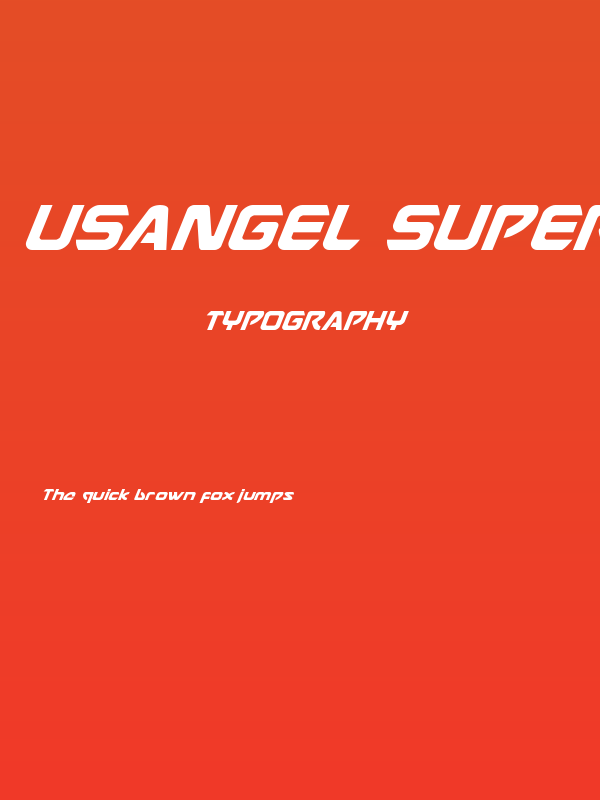 USAngel Super-Italic Poster