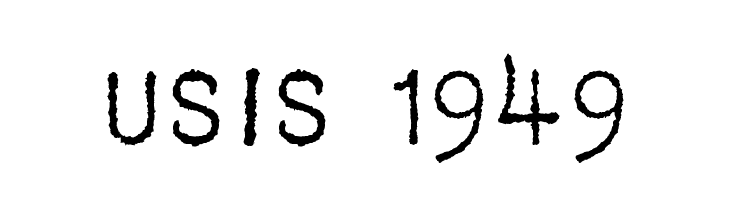 USIS 1949  Frei Schriftart Herunterladen