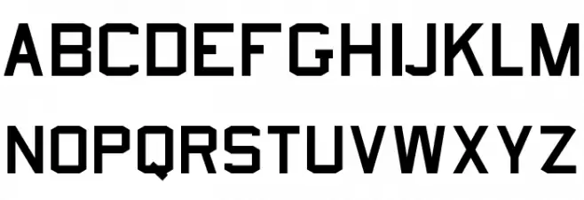 USN_Stencil Font LOWERCASE