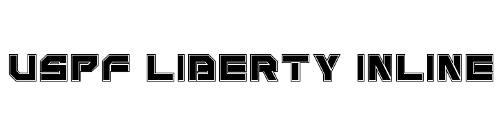USPF Liberty Inline  Free Fonts Download