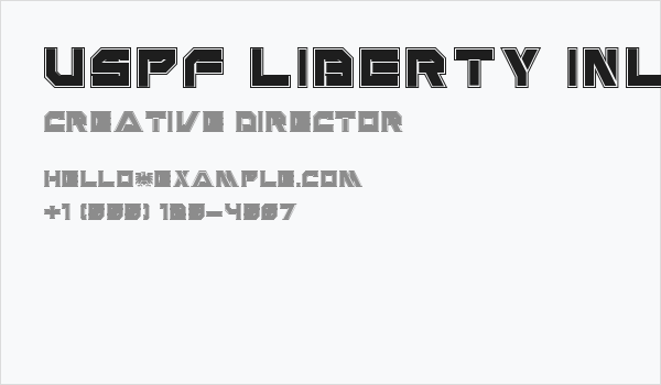 USPF Liberty Inline Business Card