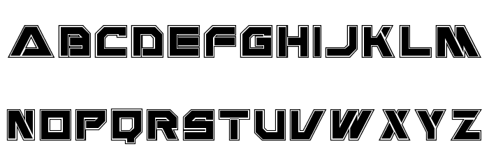 USPF Liberty Inline Font LOWERCASE
