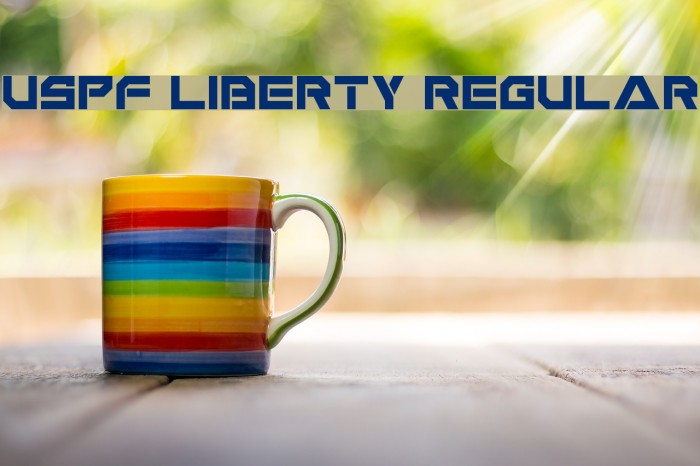 USPF Liberty Regular Font examples