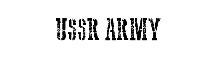 USSR Army  Fuentes Gratis Descargar