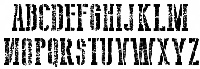 USSR Army Schriftart Groß