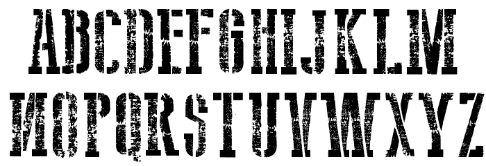 USSR Army Font LOWERCASE
