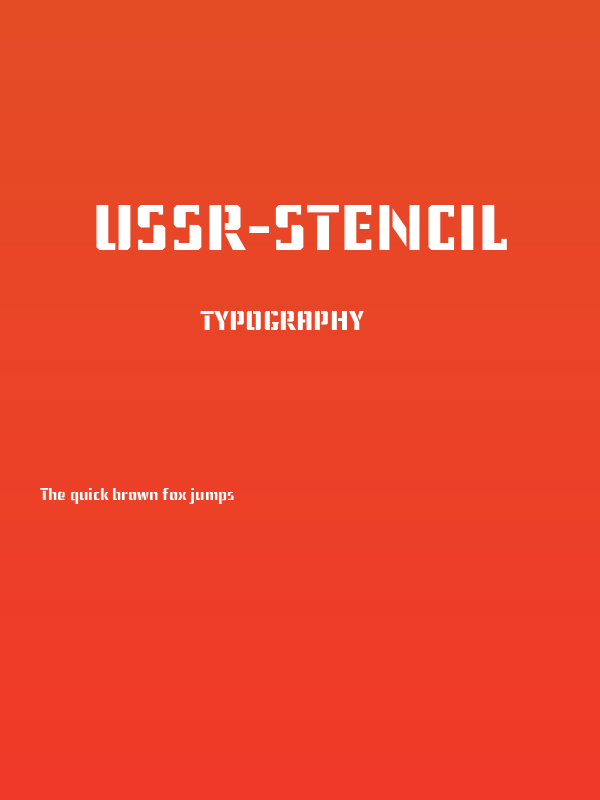 USSR-STENCIL Poster