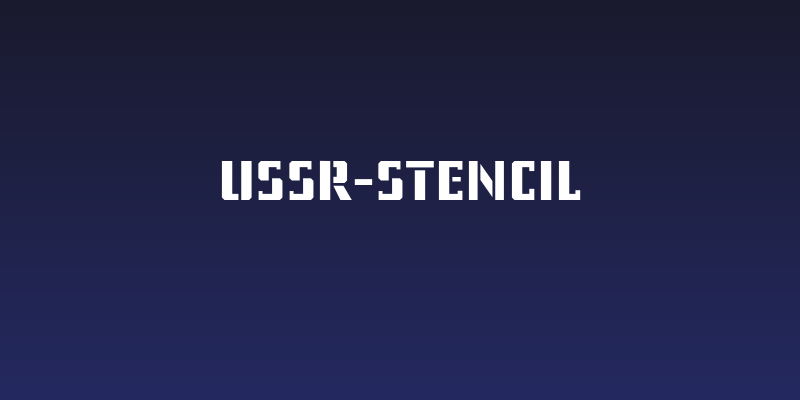 USSR-STENCIL Social Header