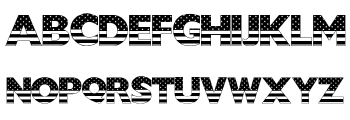 USStarsNStripes Font LOWERCASE