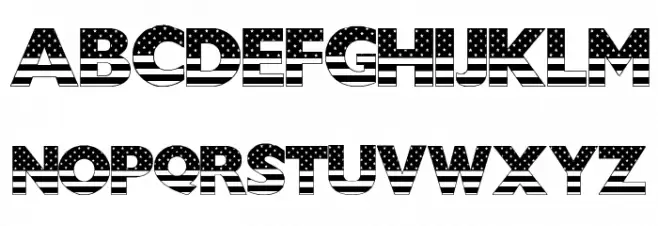 USStarsNStripes Font LOWERCASE