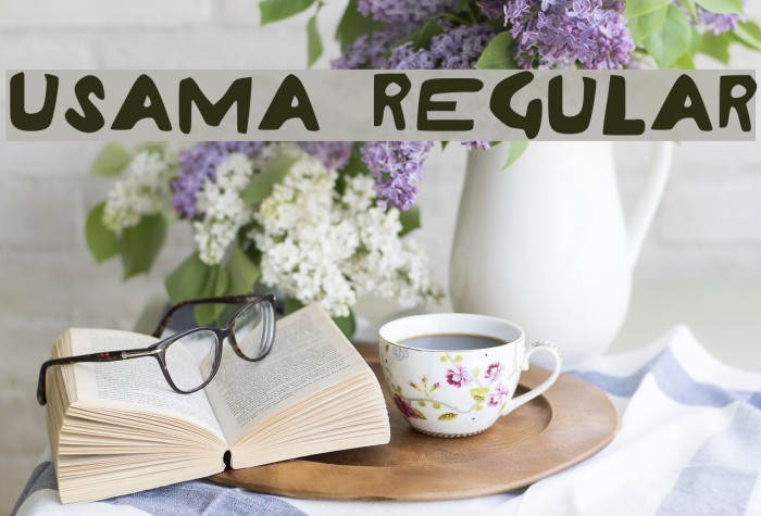 Usama Regular Font examples