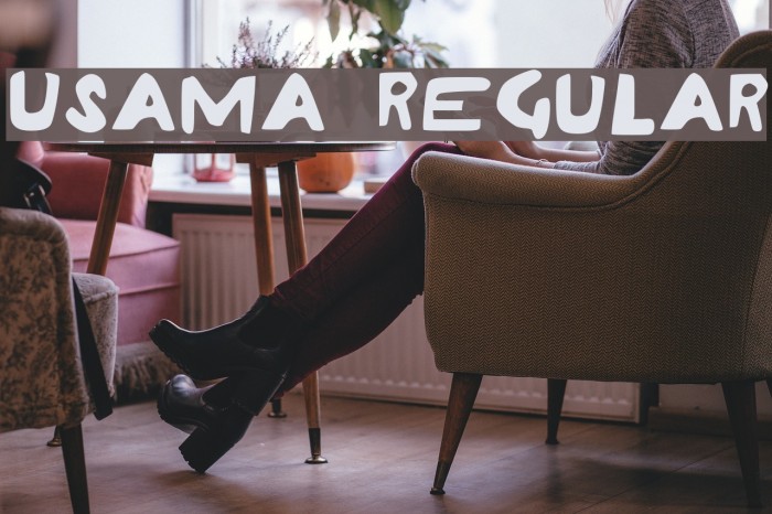 Usama Regular Font examples