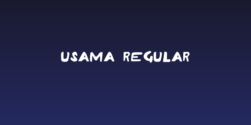 Usama Regular Social Header