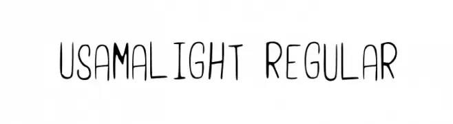 UsamaLight Regular  Frei Schriftart Herunterladen