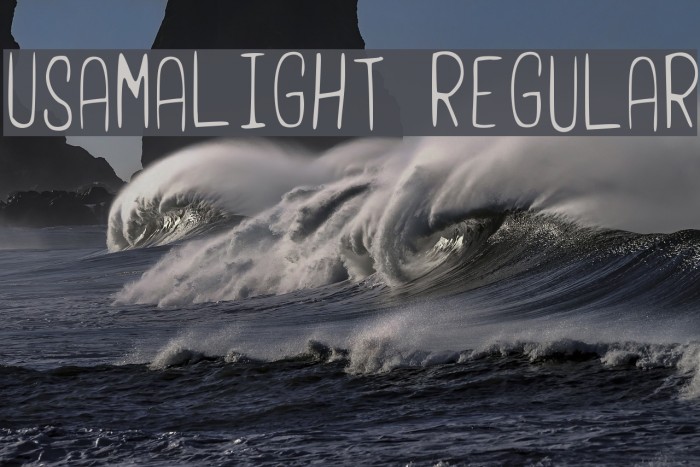UsamaLight Regular Font examples