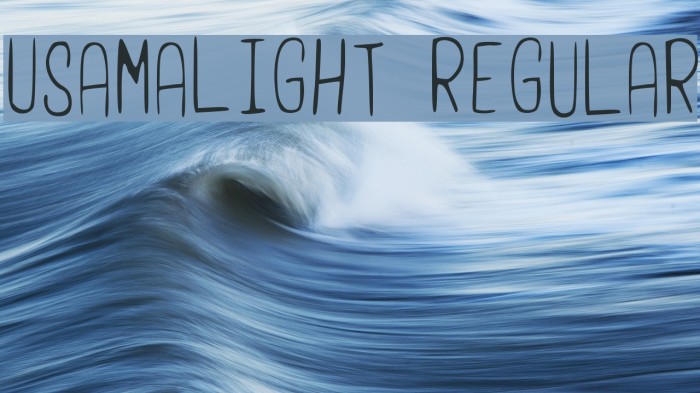 UsamaLight Regular Font examples