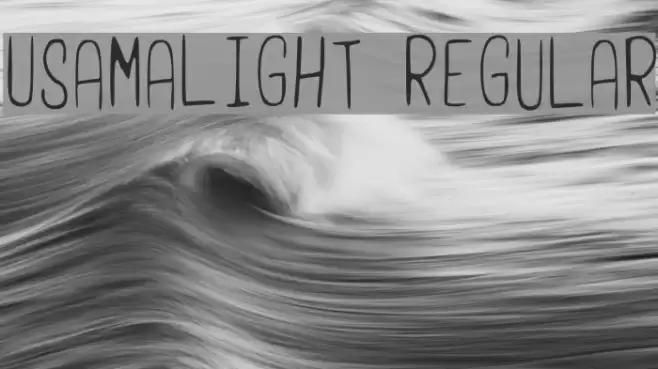 UsamaLight Regular Fonte examples