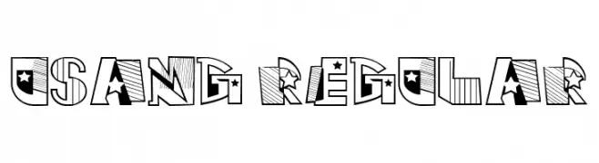 Usang Regular  नि: शुल्क फ़ॉन्ट्स डाउनलोड