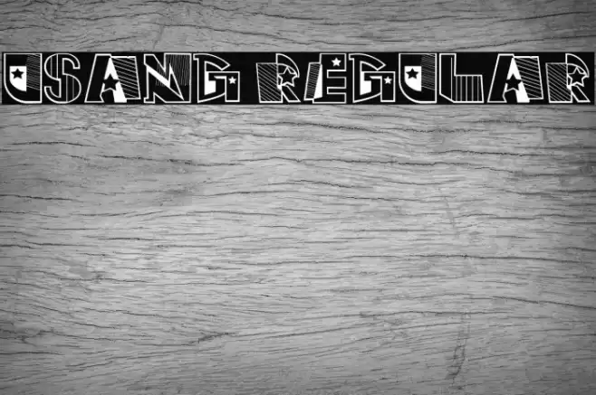 Usang Regular Font examples