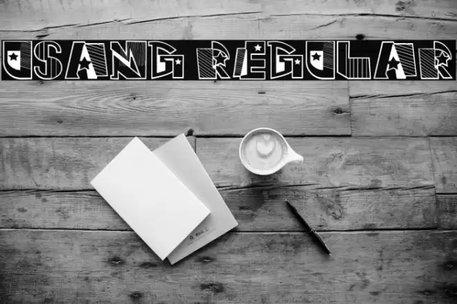 Usang Regular Font examples