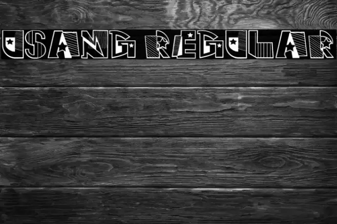 Usang Regular Font examples