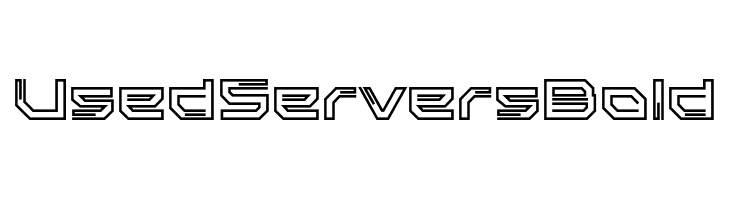 Used Servers Bold  Frei Schriftart Herunterladen