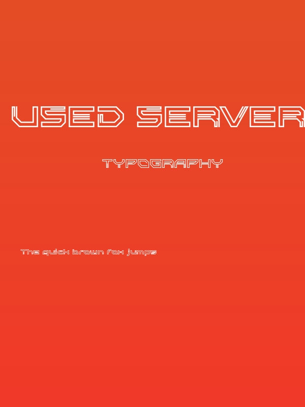 Used Servers Bold Poster