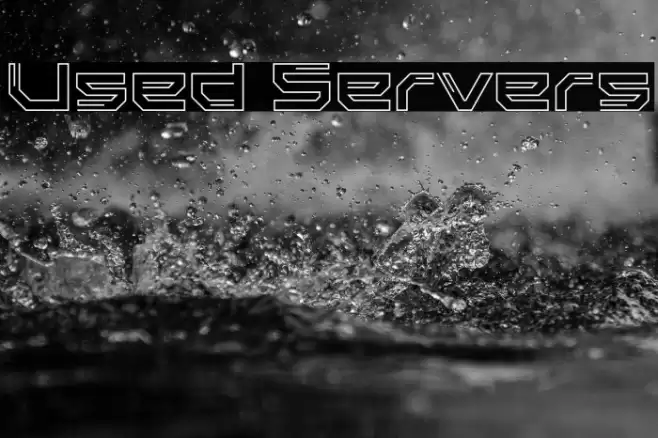 Used Servers Font examples