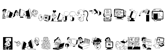 Users Font LOWERCASE