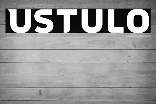 Ustulo Font examples