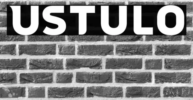 Ustulo Font examples