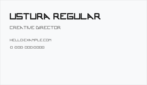 Ustura Regular Business Card