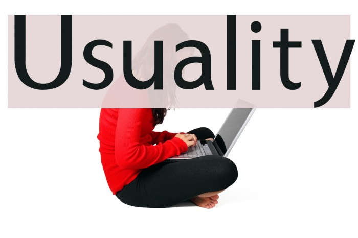 Usuality Font examples
