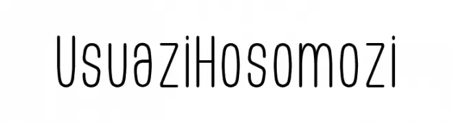 Usuazi Hosomozi  Fuentes Gratis Descargar