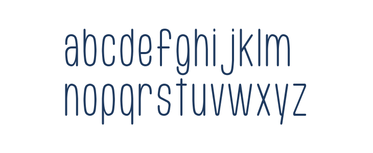 Usuazi Hosomozi Lowercase