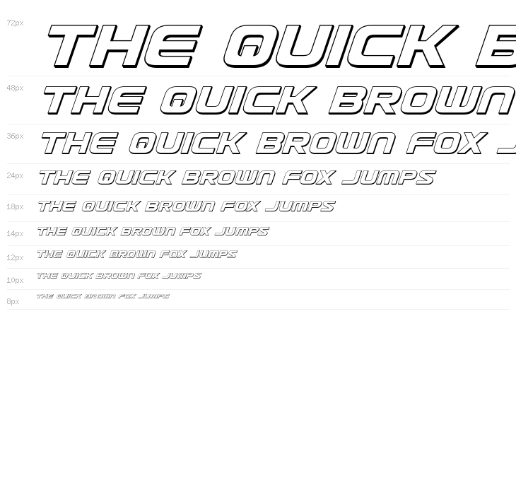 Usuzi 3D Italic Waterfall