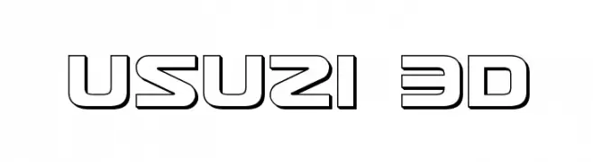 Usuzi 3D  Frei Schriftart Herunterladen