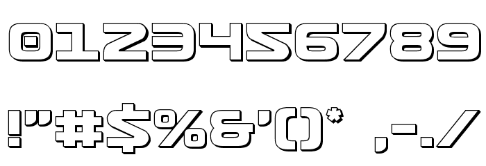 Usuzi 3D Font OTHER CHARS