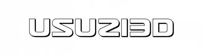 Usuzi 3D  baixar fontes gratis