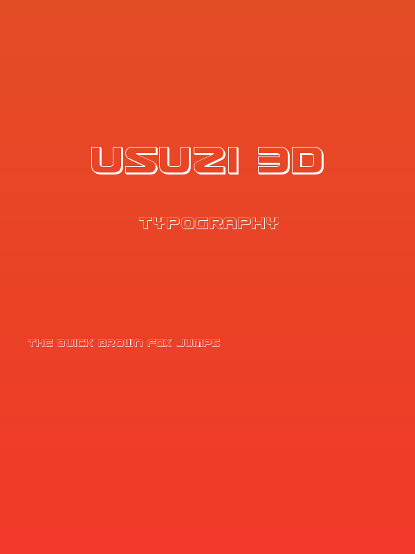 Usuzi 3D Poster