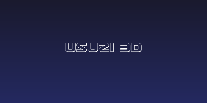 Usuzi 3D Social Header