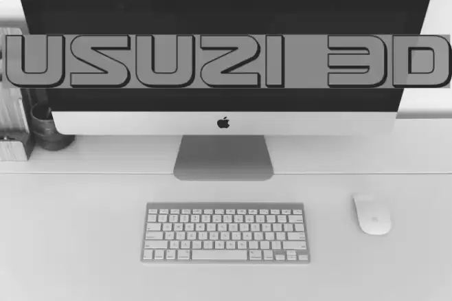 Usuzi 3D Font examples