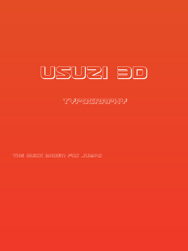 Usuzi 3D Poster
