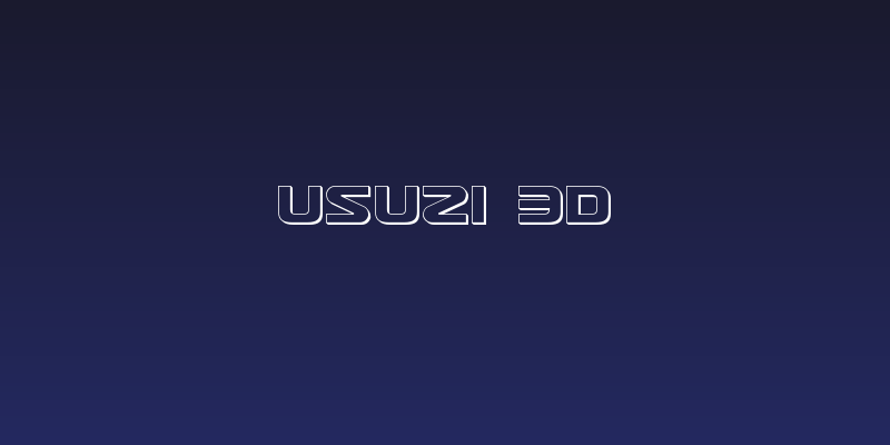 Usuzi 3D Social Header